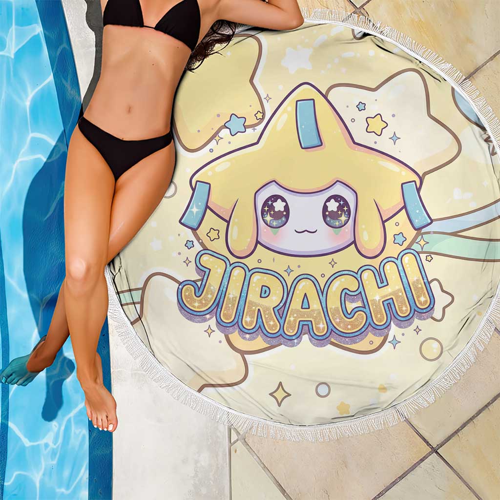 Jirachi Beach Blanket Pastel Dreamy Starwish Art