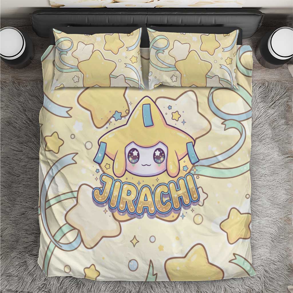 Jirachi Bedding Set Pastel Dreamy Starwish Art