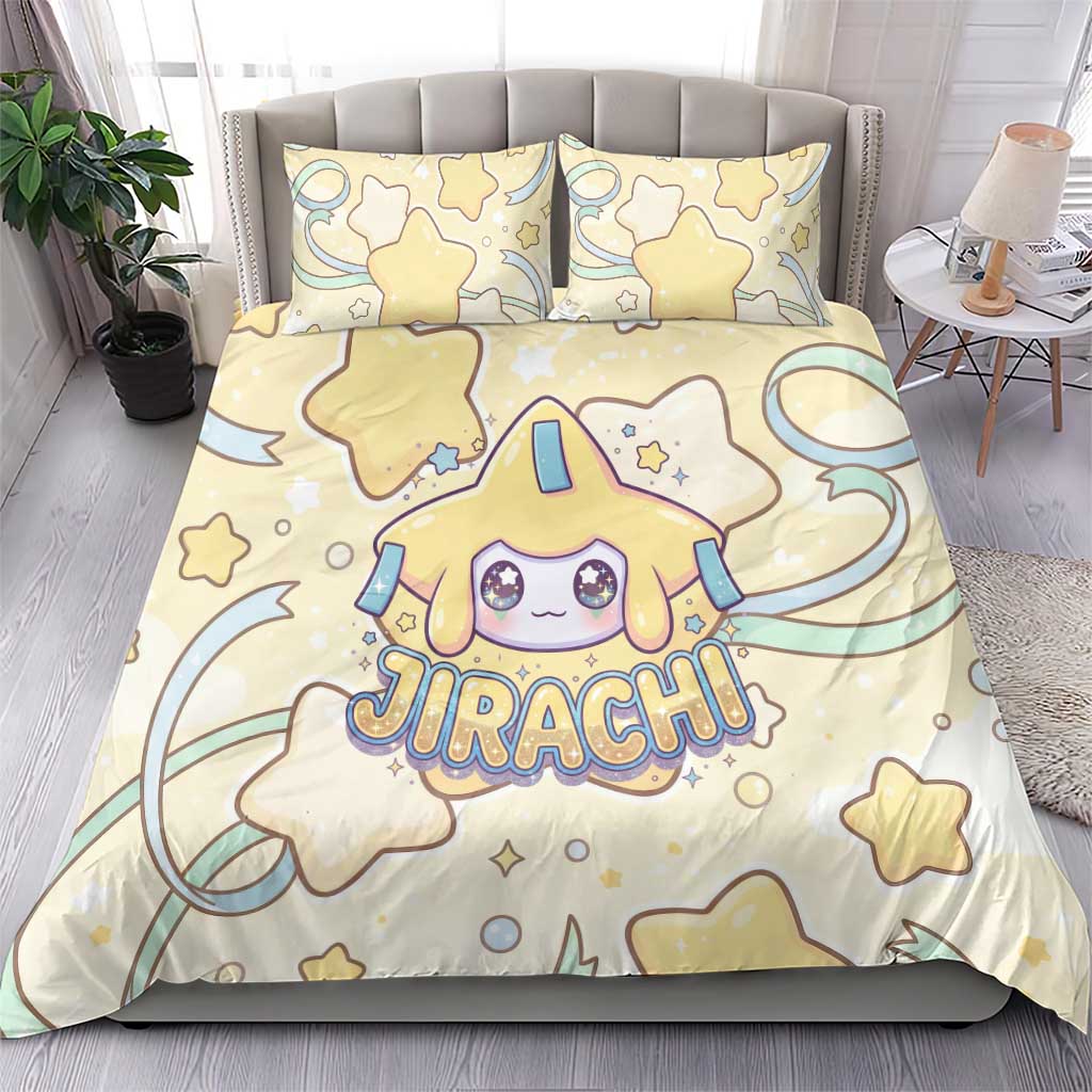 Jirachi Bedding Set Pastel Dreamy Starwish Art