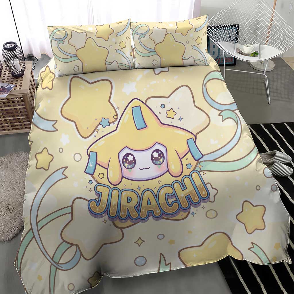 Jirachi Bedding Set Pastel Dreamy Starwish Art