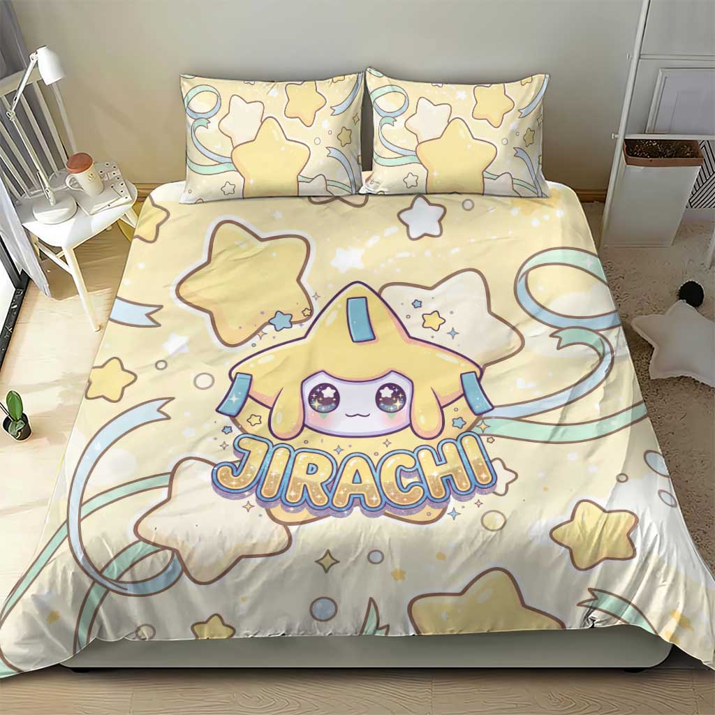 Jirachi Bedding Set Pastel Dreamy Starwish Art