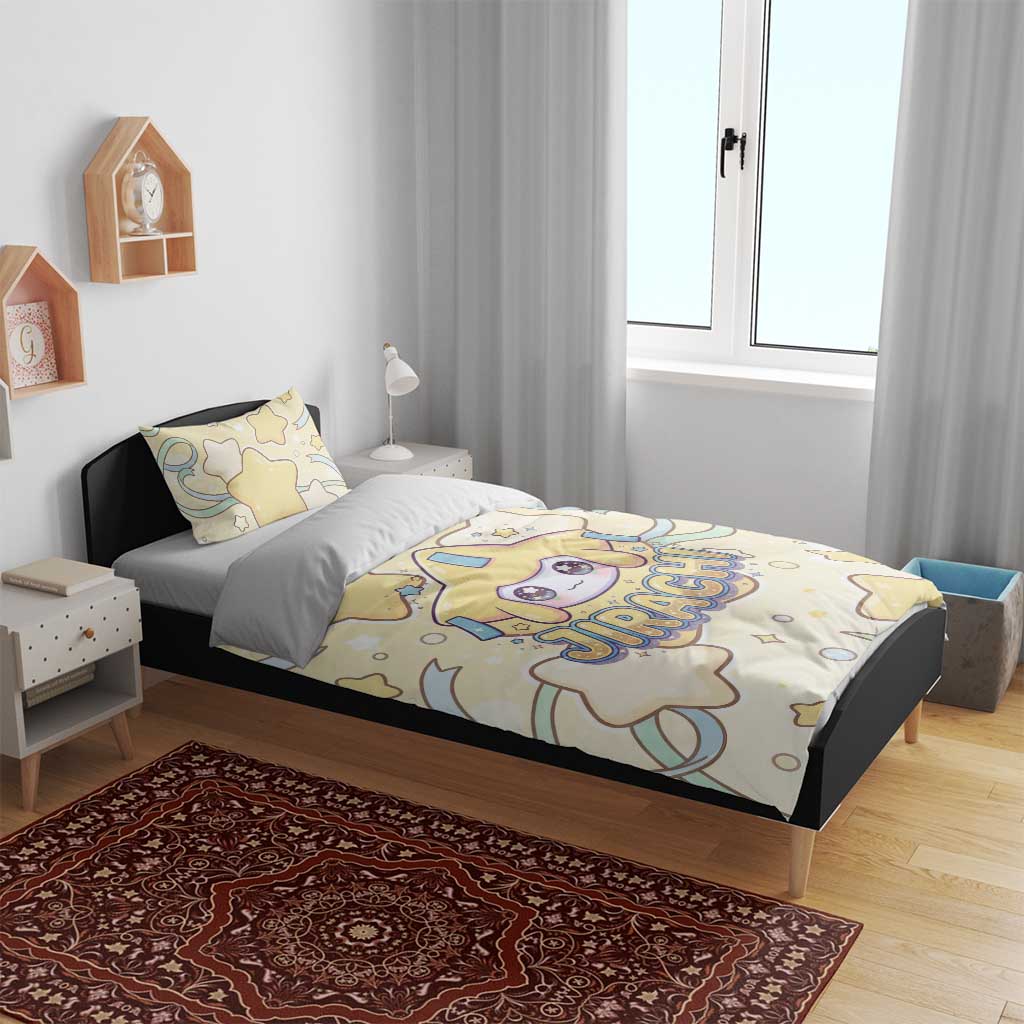 Jirachi Bedding Set Pastel Dreamy Starwish Art