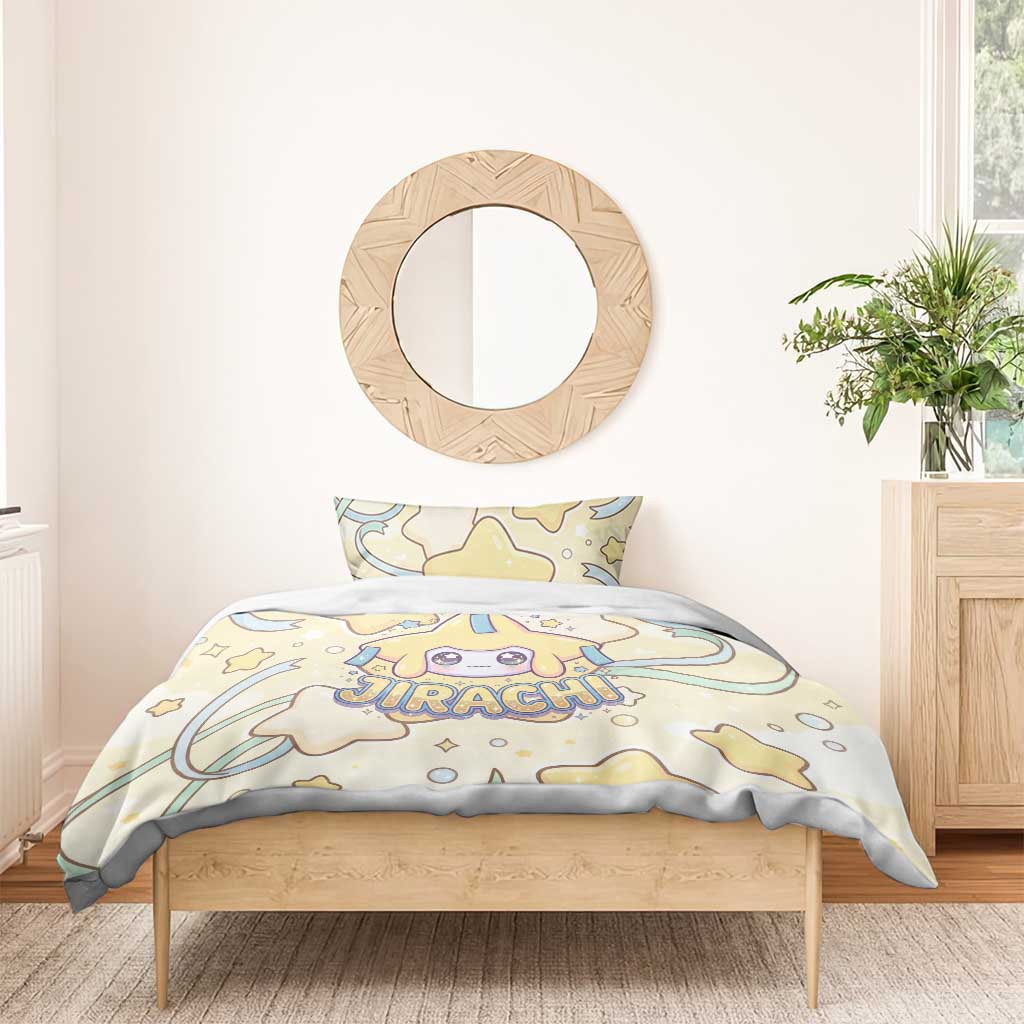 Jirachi Bedding Set Pastel Dreamy Starwish Art