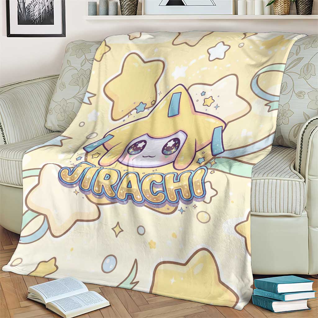 Jirachi Blanket Pastel Dreamy Starwish Art