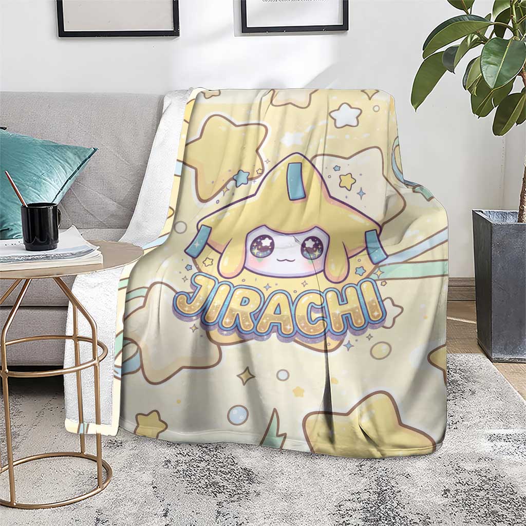 Jirachi Blanket Pastel Dreamy Starwish Art