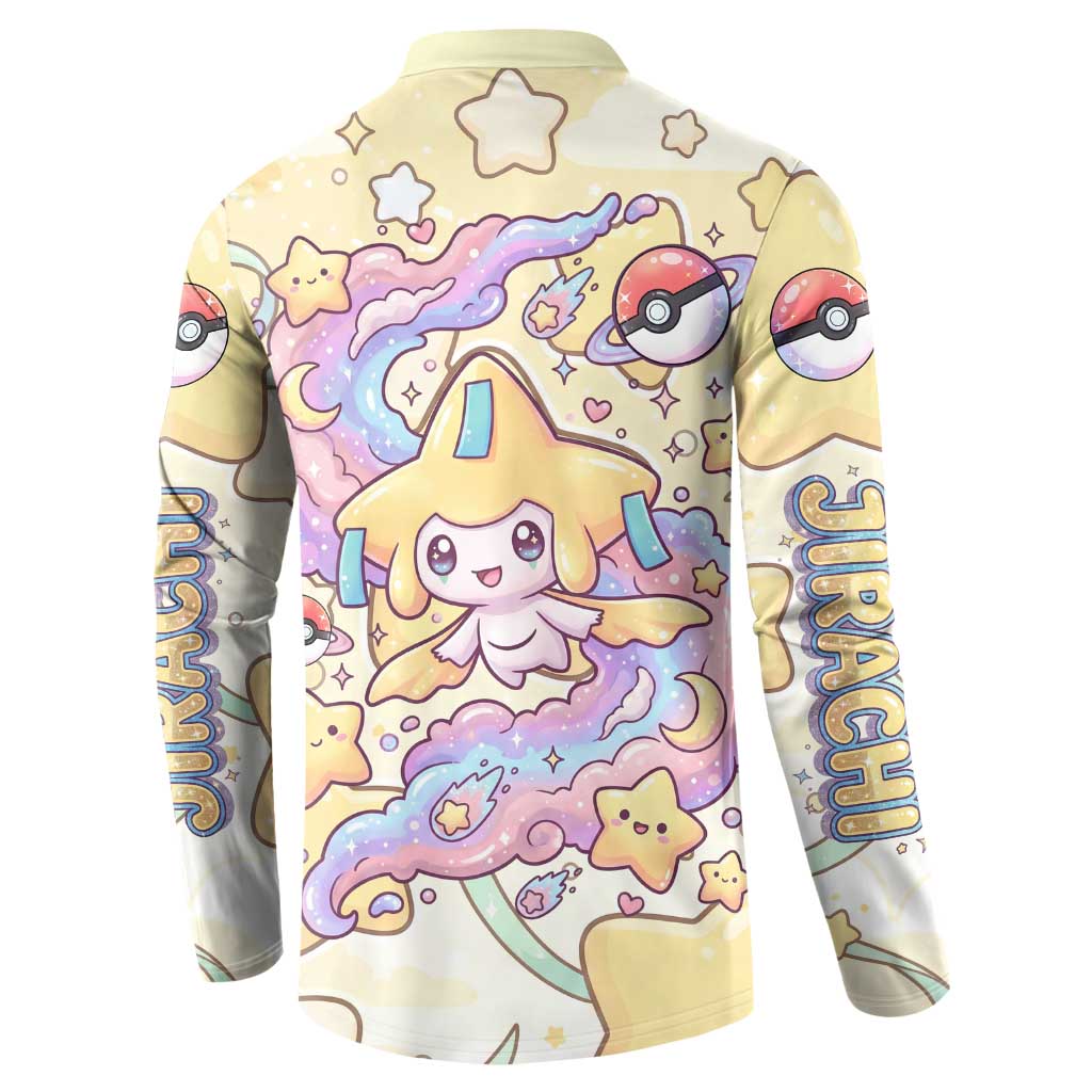Jirachi Button Sweatshirt Pastel Dreamy Starwish Art