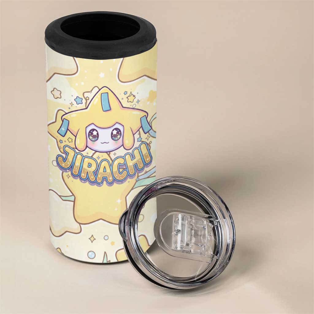 Jirachi 4 in 1 Can Cooler Tumbler Pastel Dreamy Starwish Art