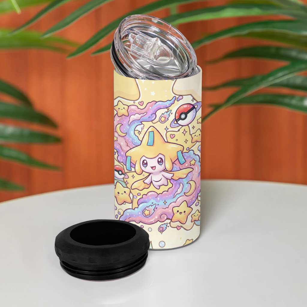 Jirachi 4 in 1 Can Cooler Tumbler Pastel Dreamy Starwish Art