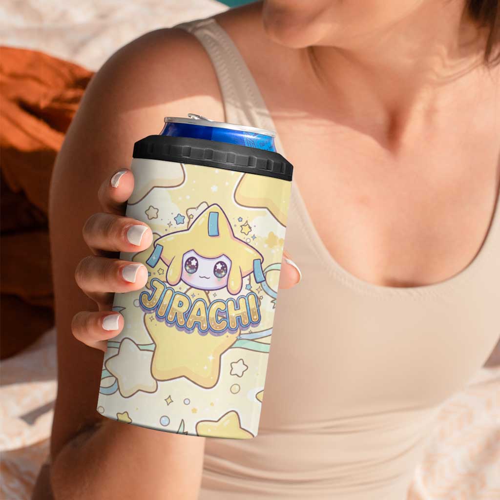 Jirachi 4 in 1 Can Cooler Tumbler Pastel Dreamy Starwish Art