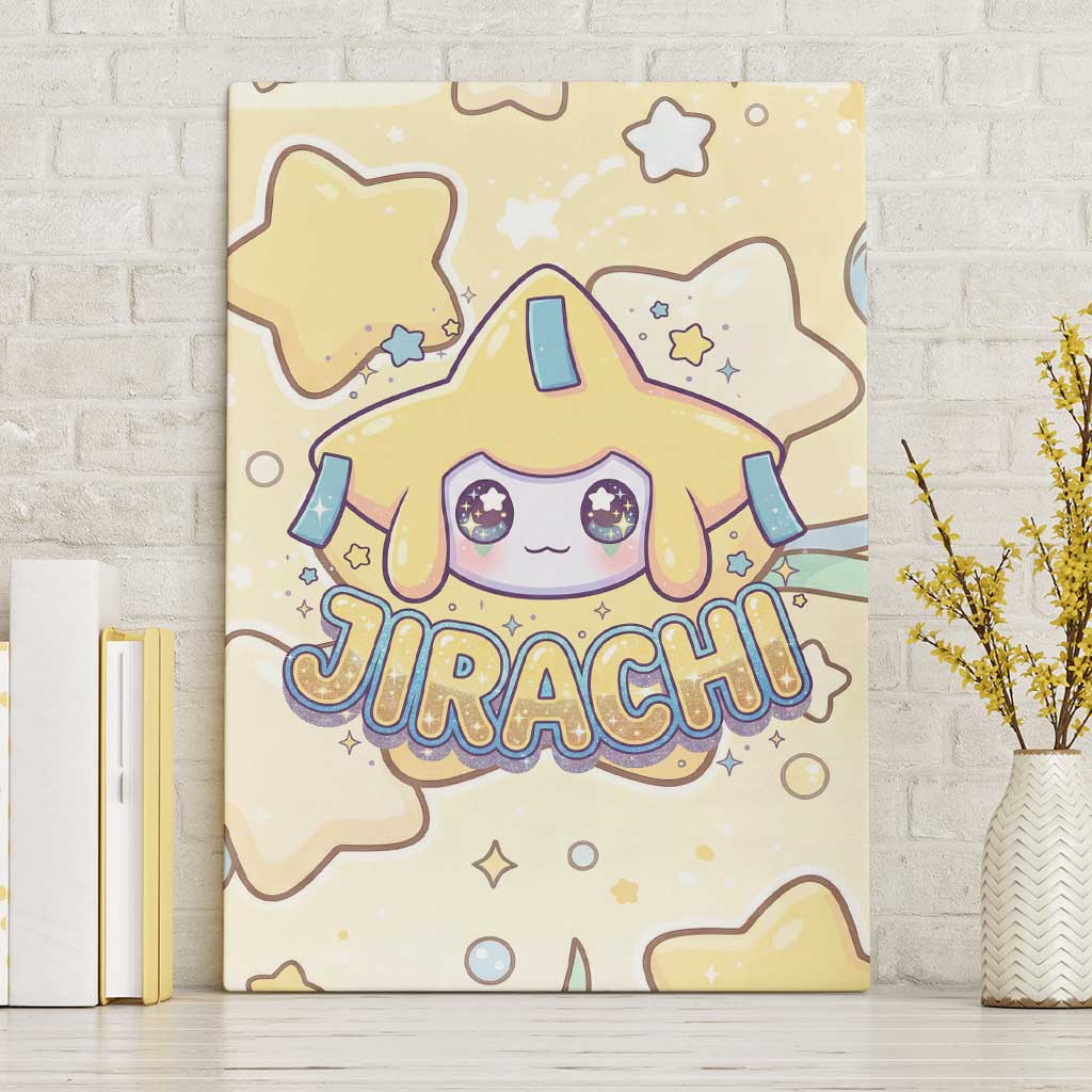 Jirachi Canvas Wall Art Pastel Dreamy Starwish Art
