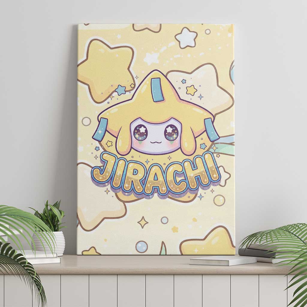Jirachi Canvas Wall Art Pastel Dreamy Starwish Art