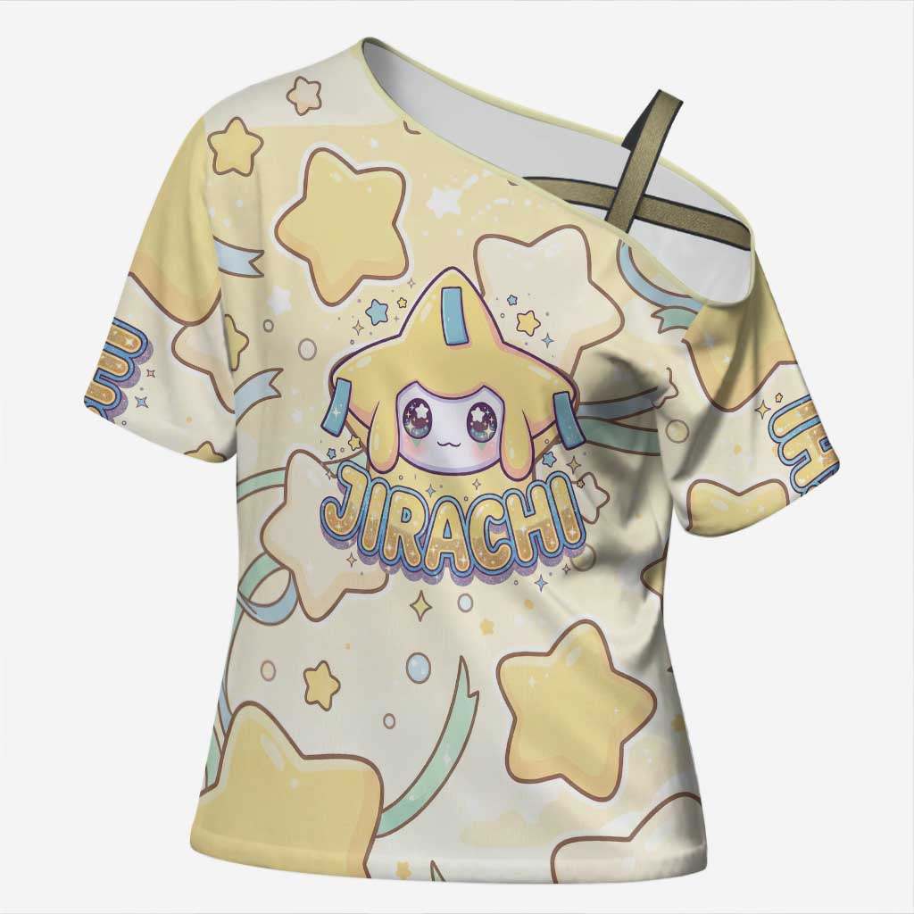 Jirachi Cross Shoulder Shirt Pastel Dreamy Starwish Art
