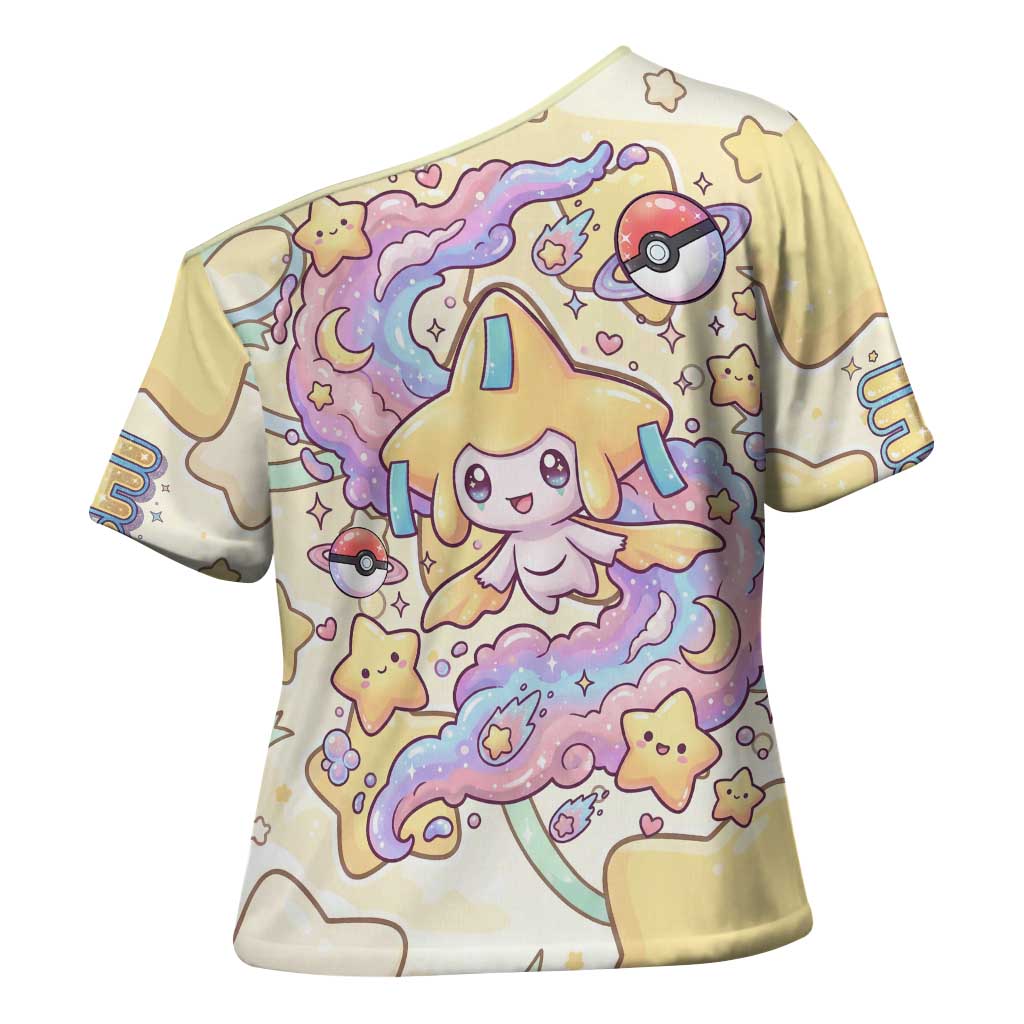 Jirachi Cross Shoulder Shirt Pastel Dreamy Starwish Art