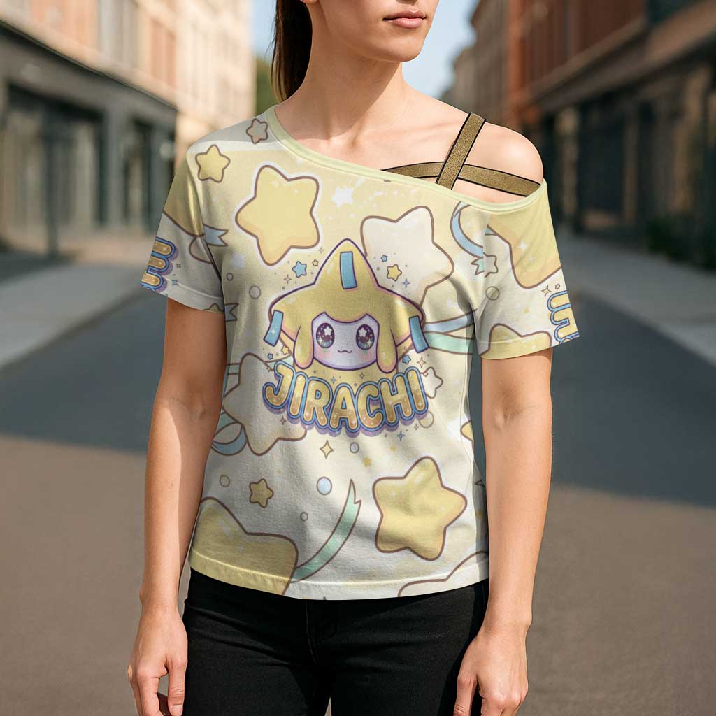Jirachi Cross Shoulder Shirt Pastel Dreamy Starwish Art