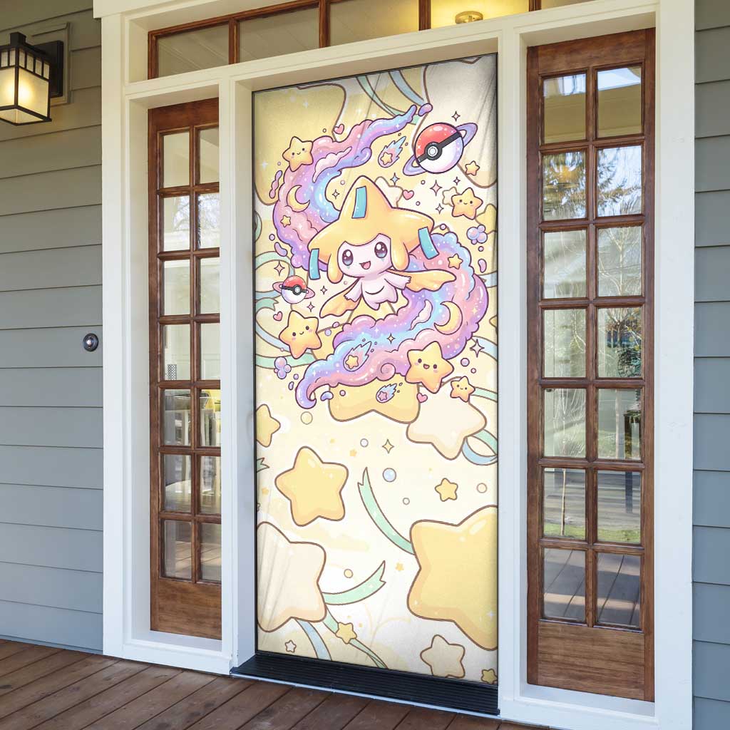 Jirachi Door Cover Pastel Dreamy Starwish Art
