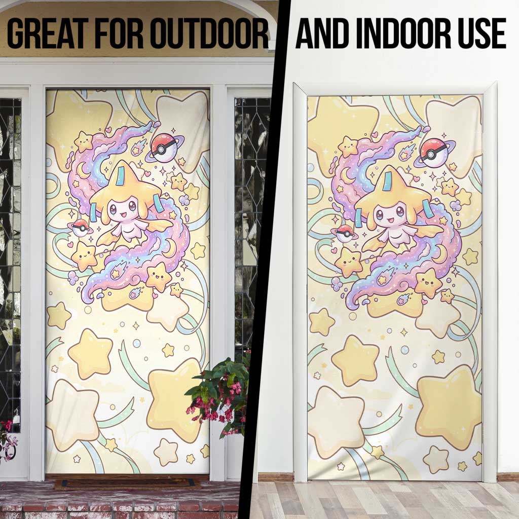 Jirachi Door Cover Pastel Dreamy Starwish Art
