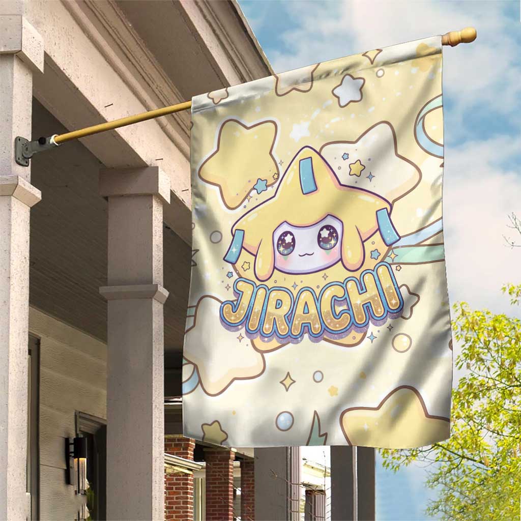 Jirachi Garden Flag Pastel Dreamy Starwish Art