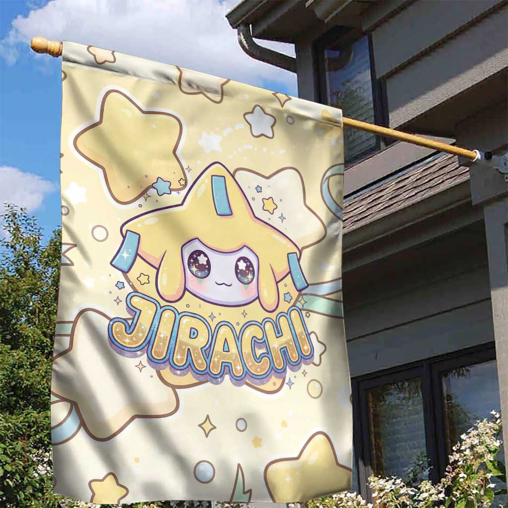 Jirachi Garden Flag Pastel Dreamy Starwish Art