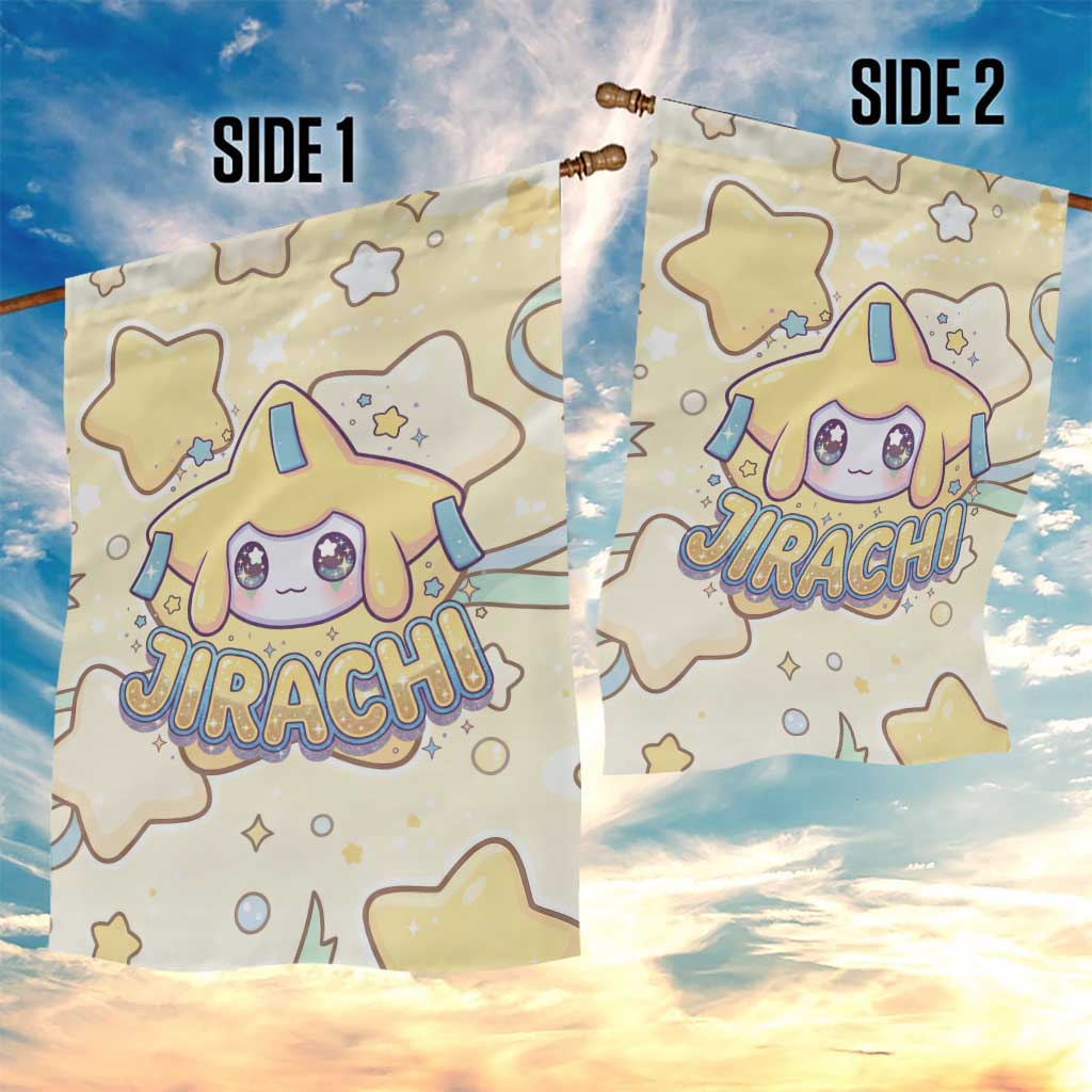 Jirachi Garden Flag Pastel Dreamy Starwish Art