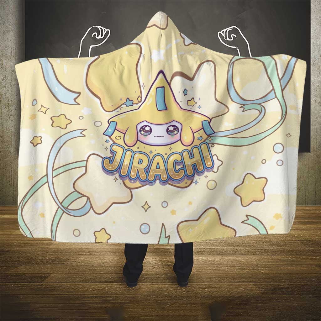 Jirachi Hooded Blanket Pastel Dreamy Starwish Art