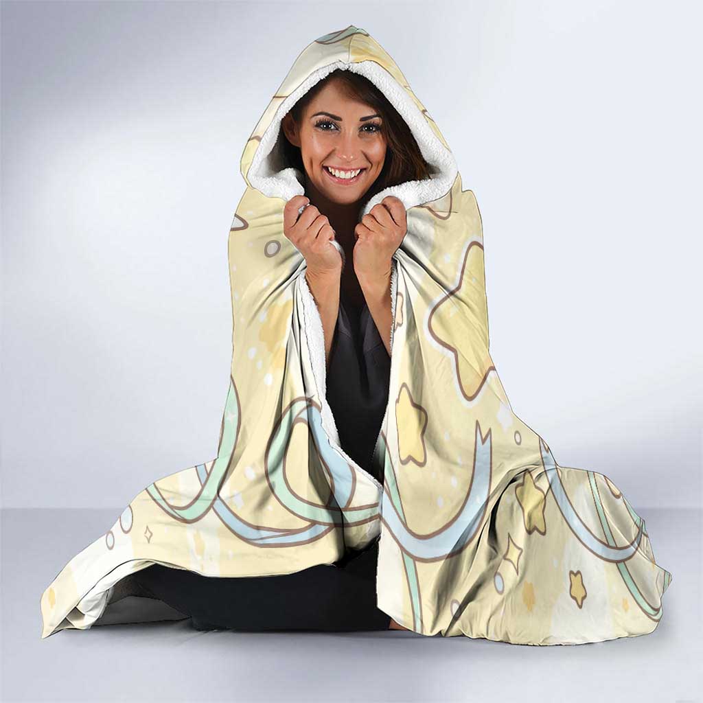 Jirachi Hooded Blanket Pastel Dreamy Starwish Art