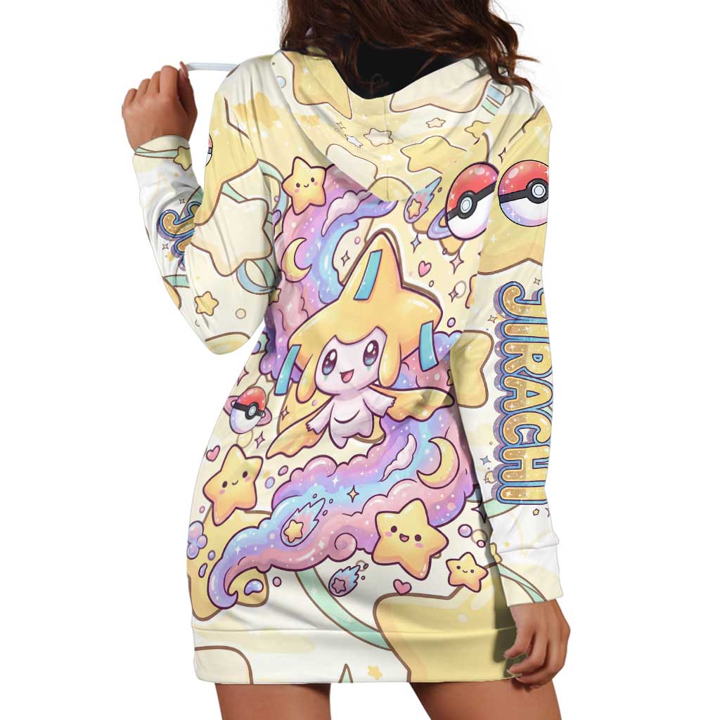 Jirachi Hoodie Dress Pastel Dreamy Starwish Art