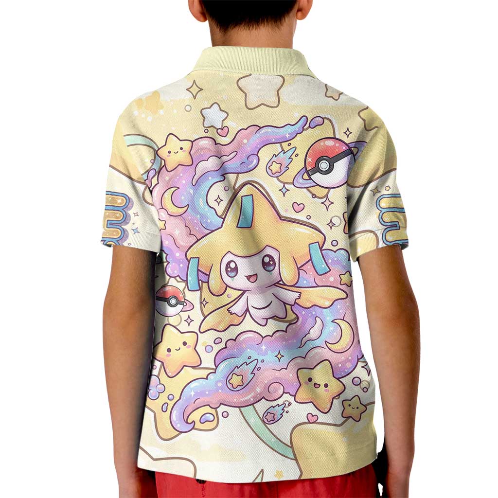 Jirachi Kid Polo Shirt Pastel Dreamy Starwish Art