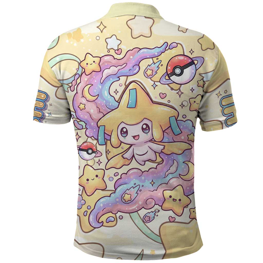 Jirachi Polo Shirt Pastel Dreamy Starwish Art