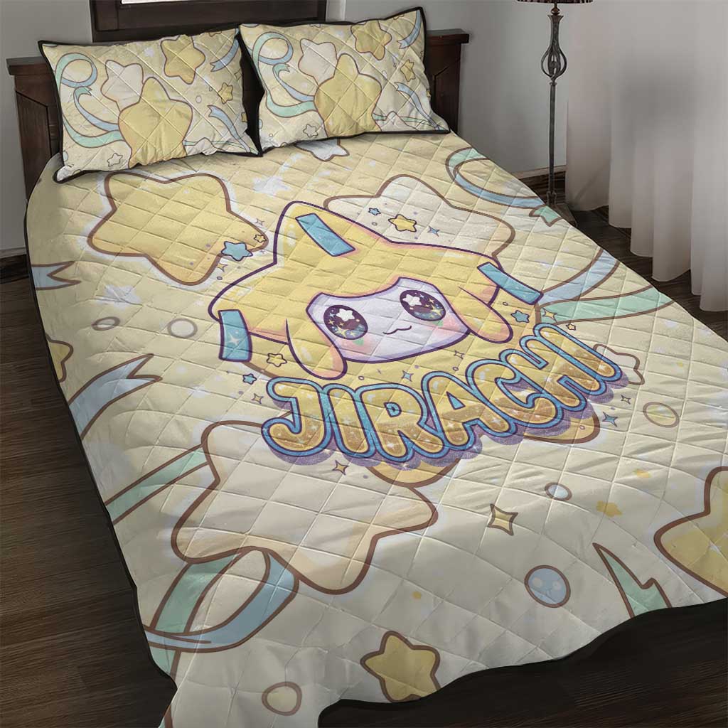 Jirachi Quilt Bed Set Pastel Dreamy Starwish Art