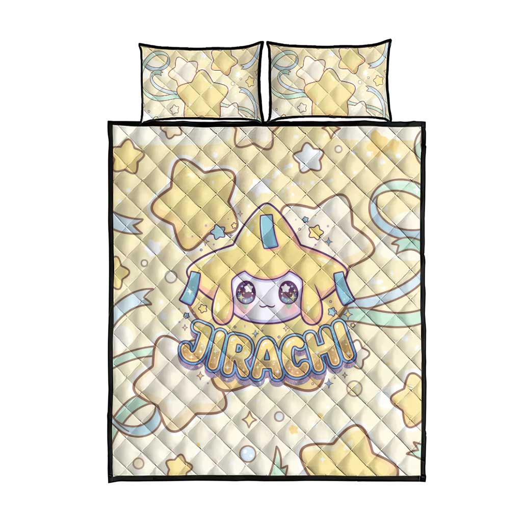 Jirachi Quilt Bed Set Pastel Dreamy Starwish Art