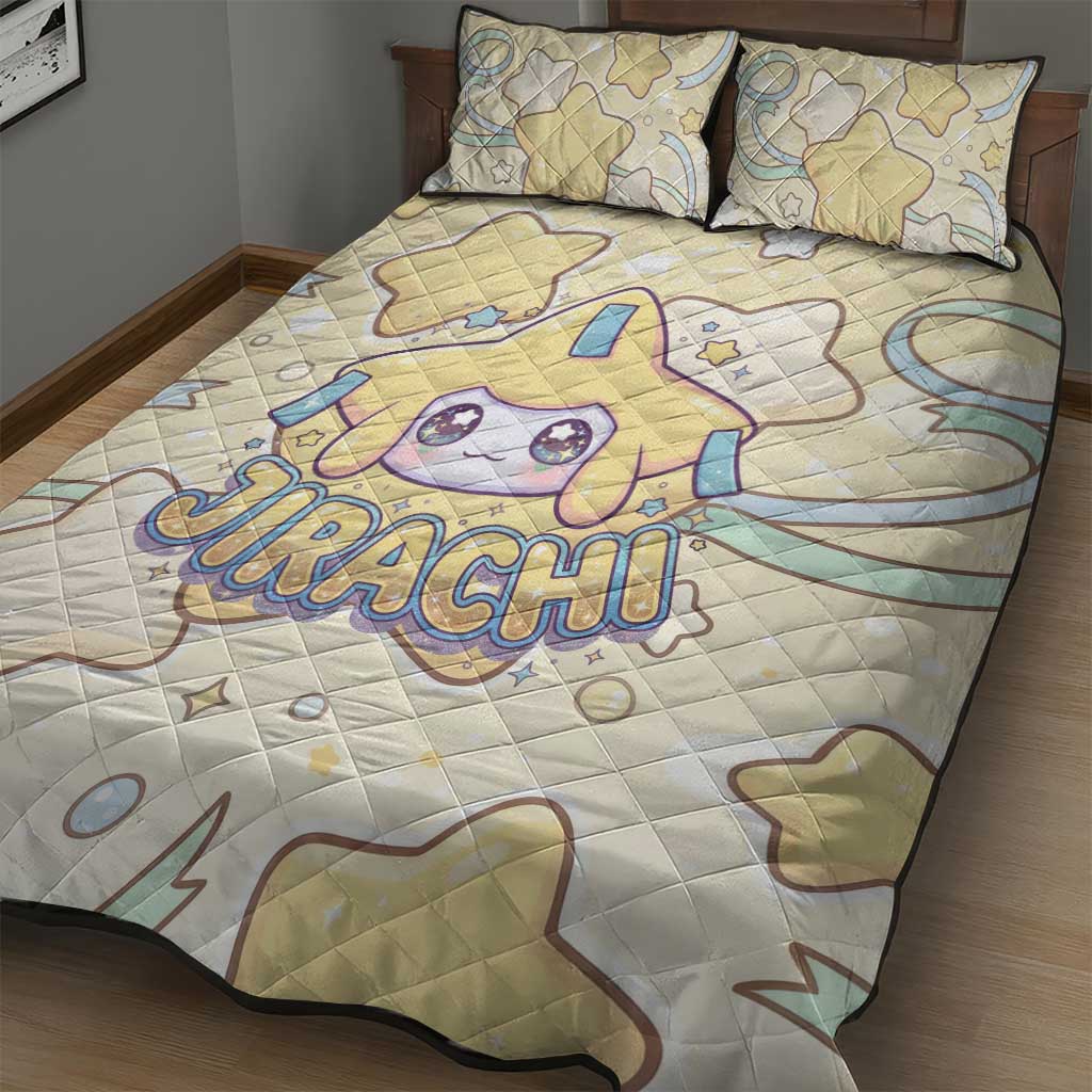 Jirachi Quilt Bed Set Pastel Dreamy Starwish Art