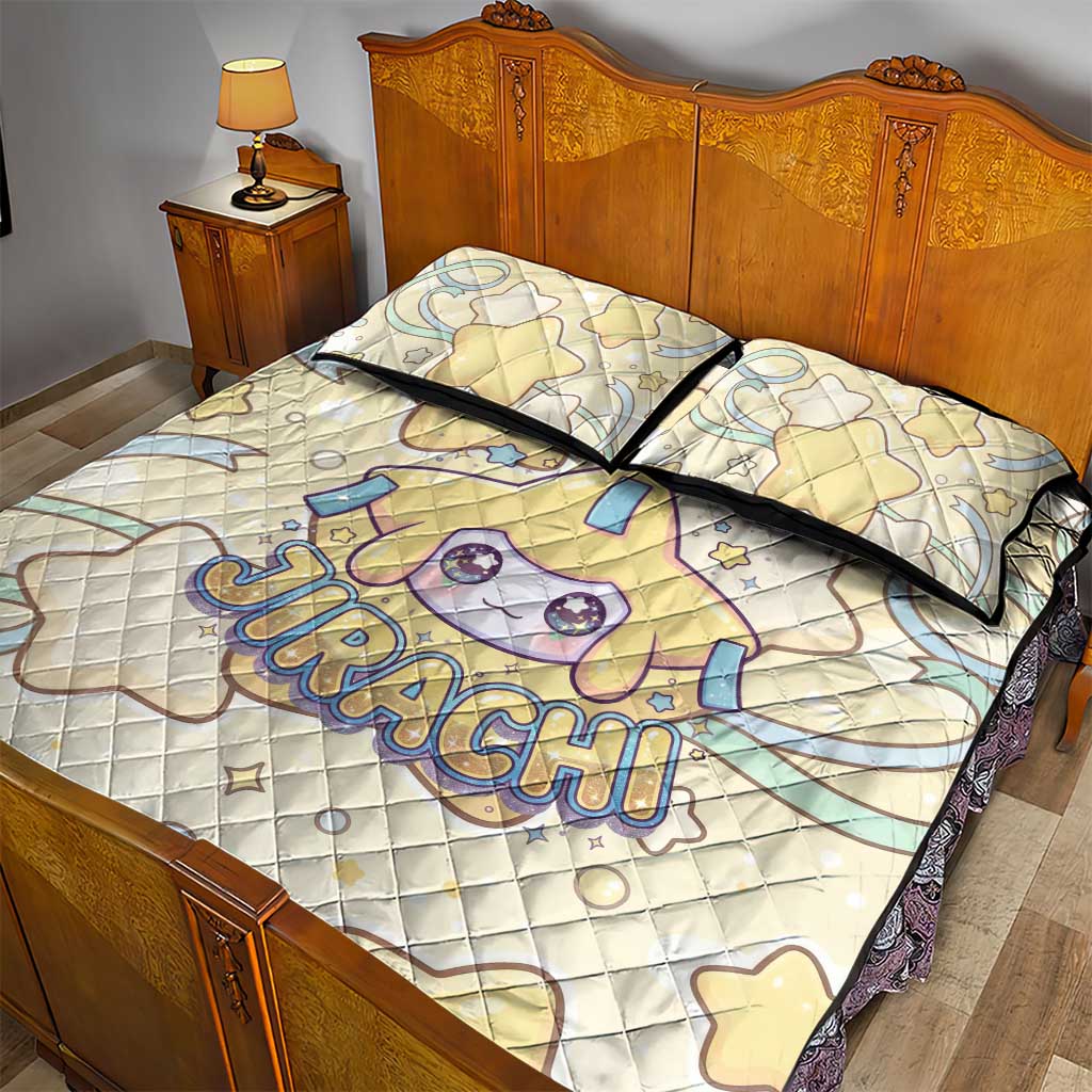 Jirachi Quilt Bed Set Pastel Dreamy Starwish Art