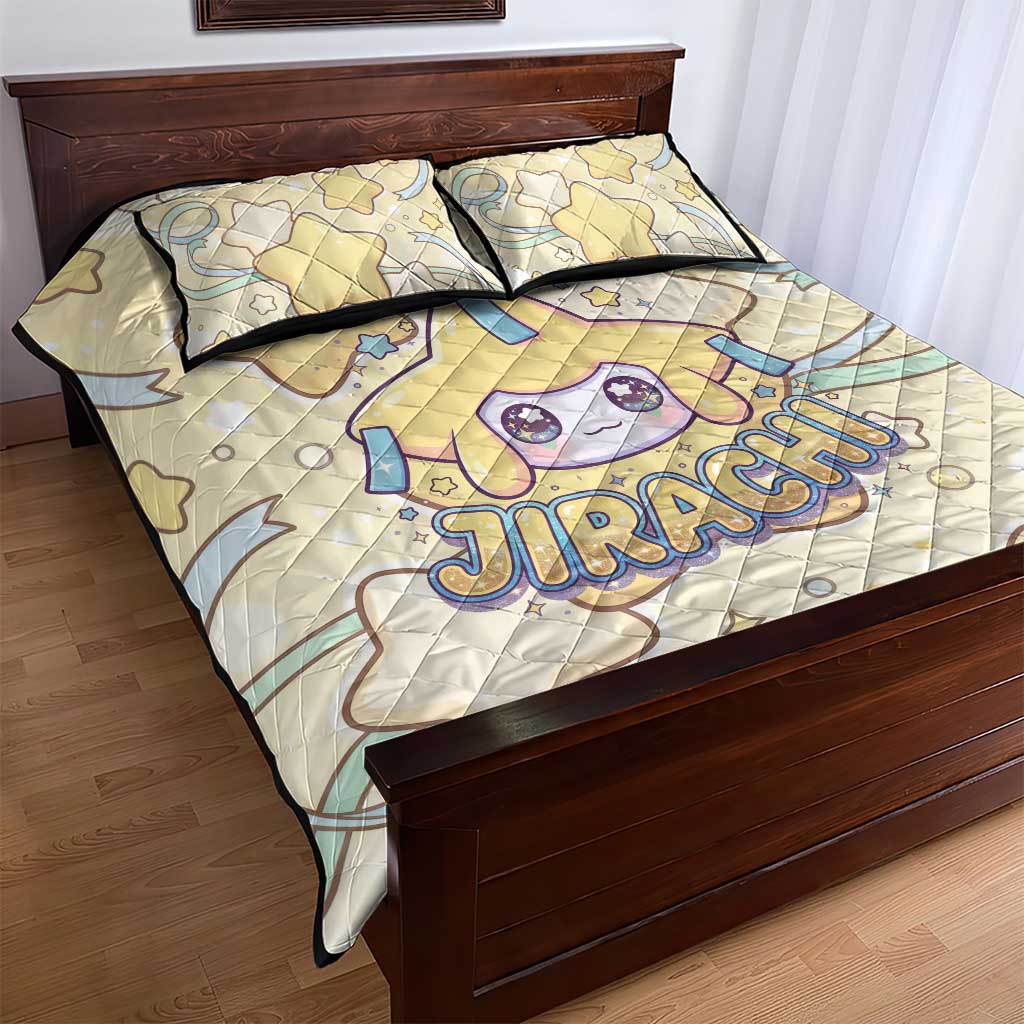 Jirachi Quilt Bed Set Pastel Dreamy Starwish Art