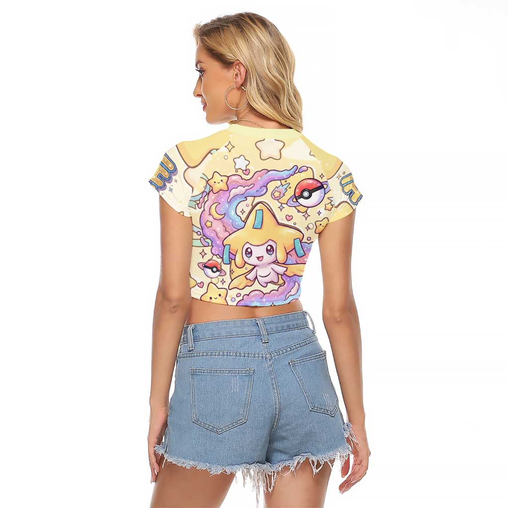 Jirachi Raglan Cropped T Shirt Pastel Dreamy Starwish Art