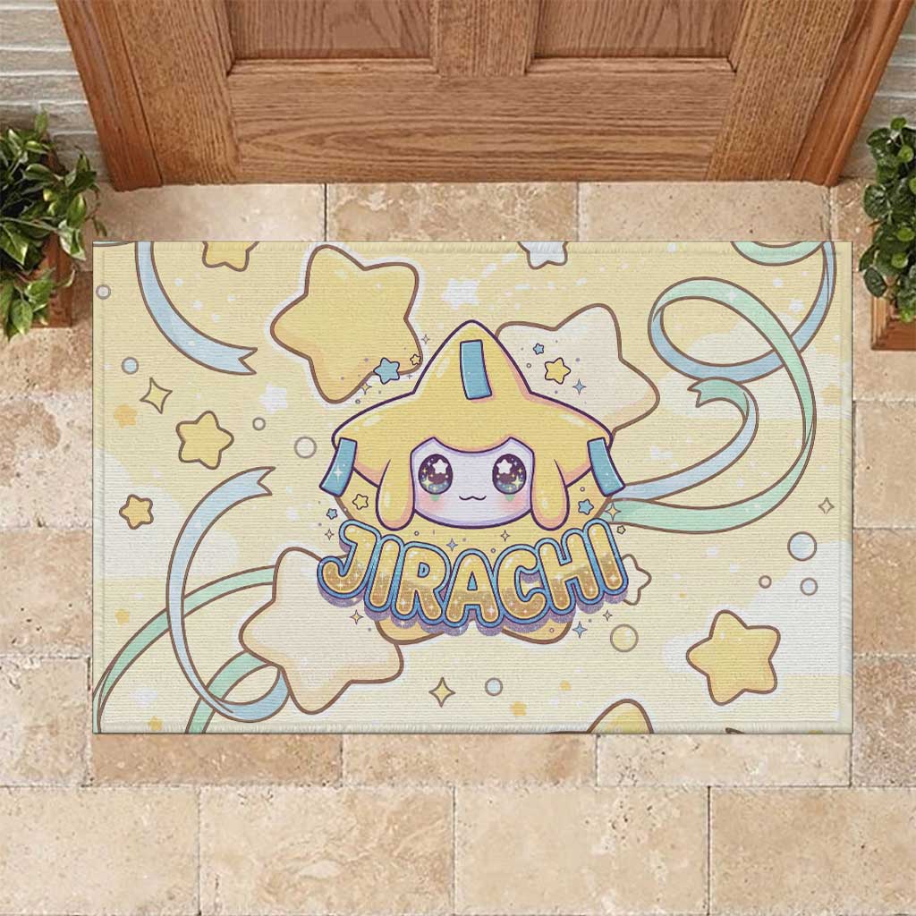 Jirachi Rubber Doormat Pastel Dreamy Starwish Art