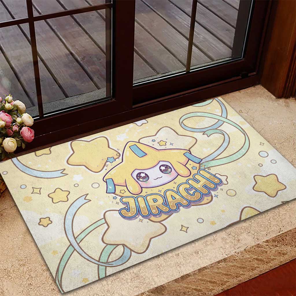 Jirachi Rubber Doormat Pastel Dreamy Starwish Art