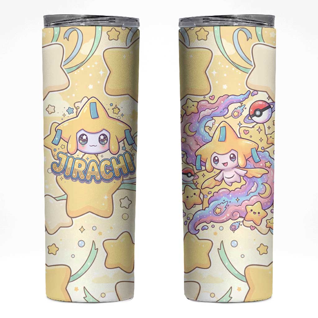 Jirachi Skinny Tumbler Pastel Dreamy Starwish Art