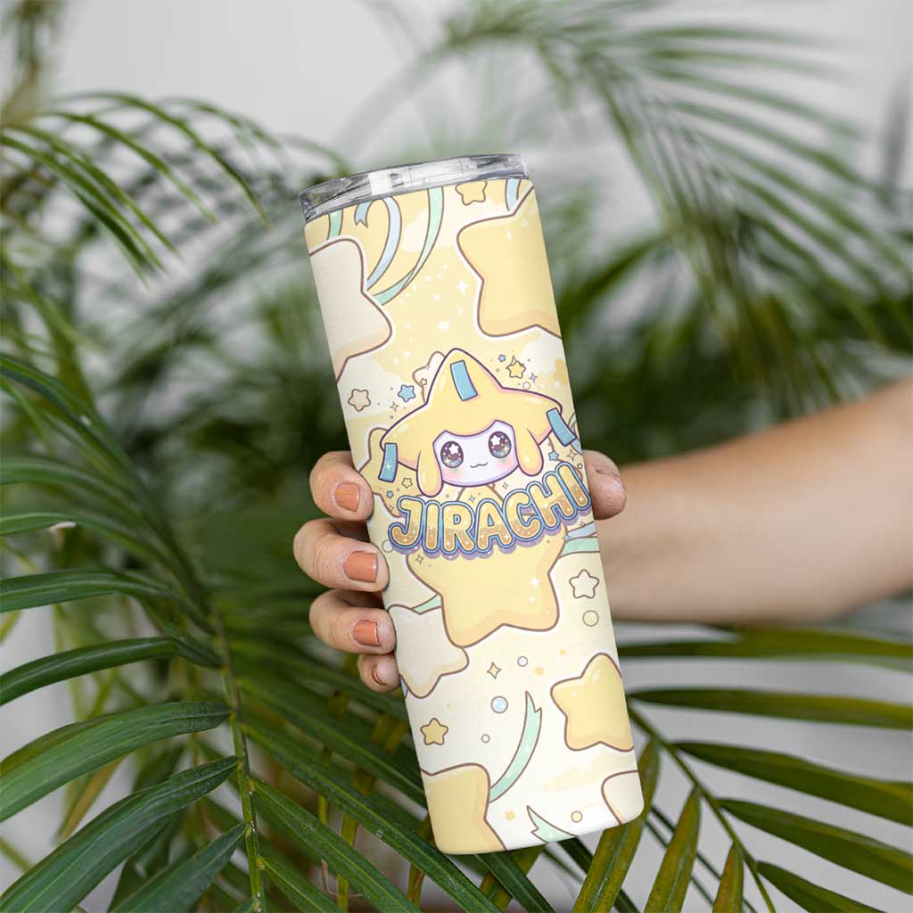 Jirachi Skinny Tumbler Pastel Dreamy Starwish Art