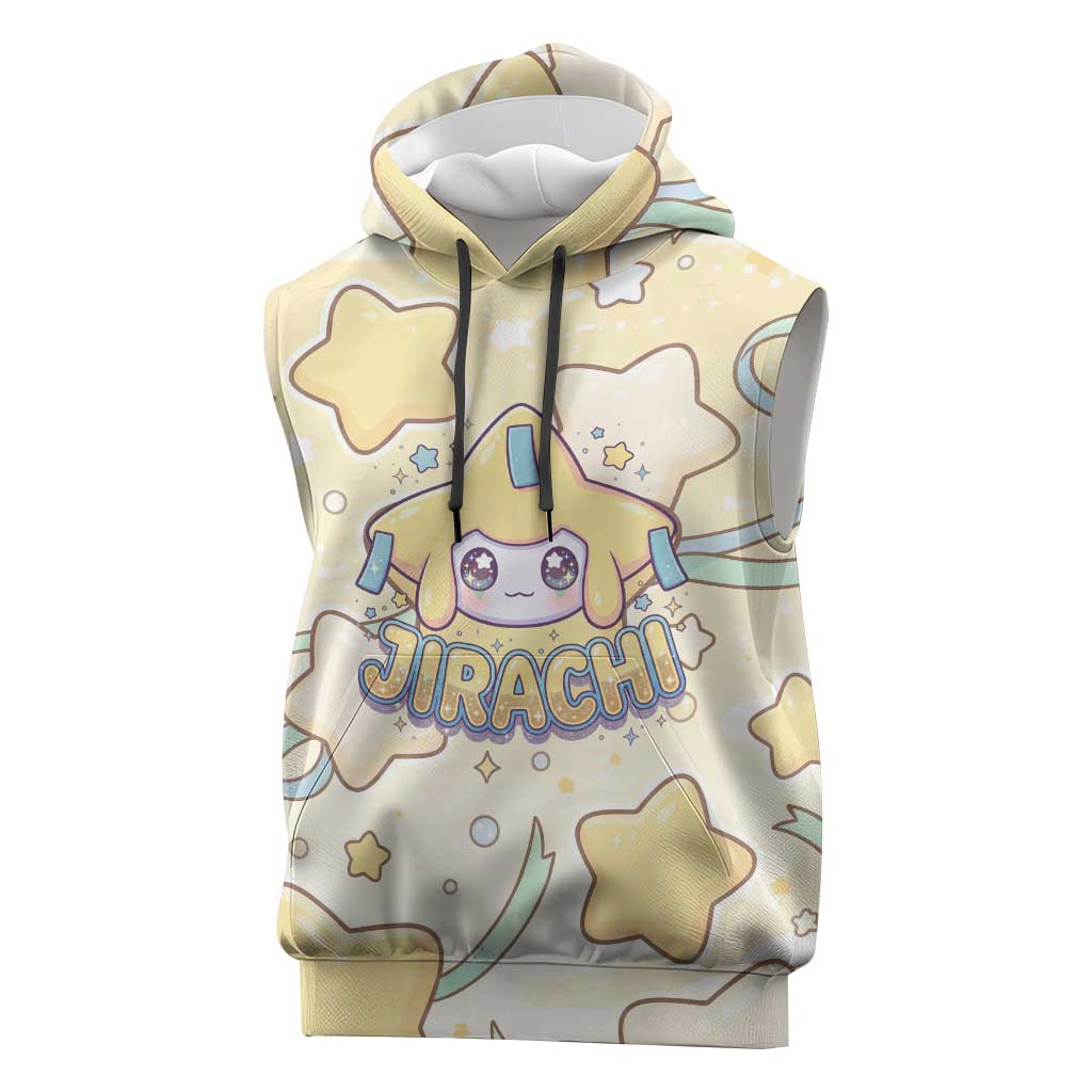 Jirachi Sleeveless Hoodie Pastel Dreamy Starwish Art