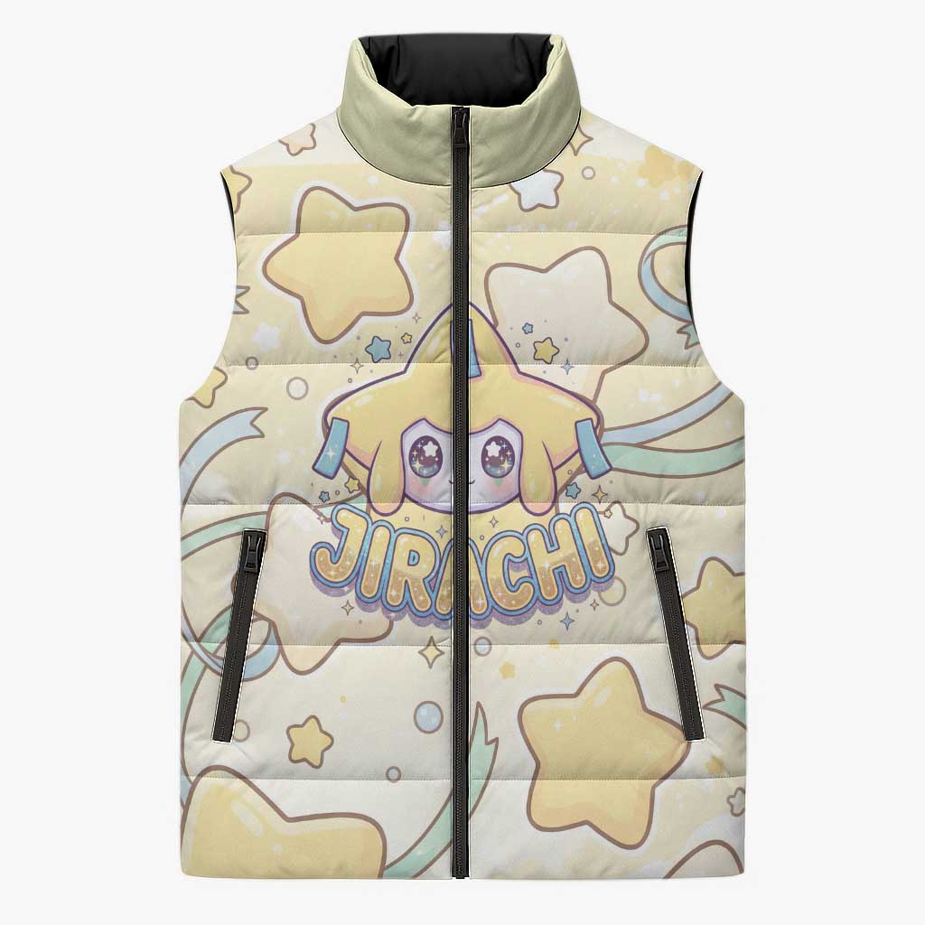 Jirachi Sleeveless Puffer Jacket Pastel Dreamy Starwish Art
