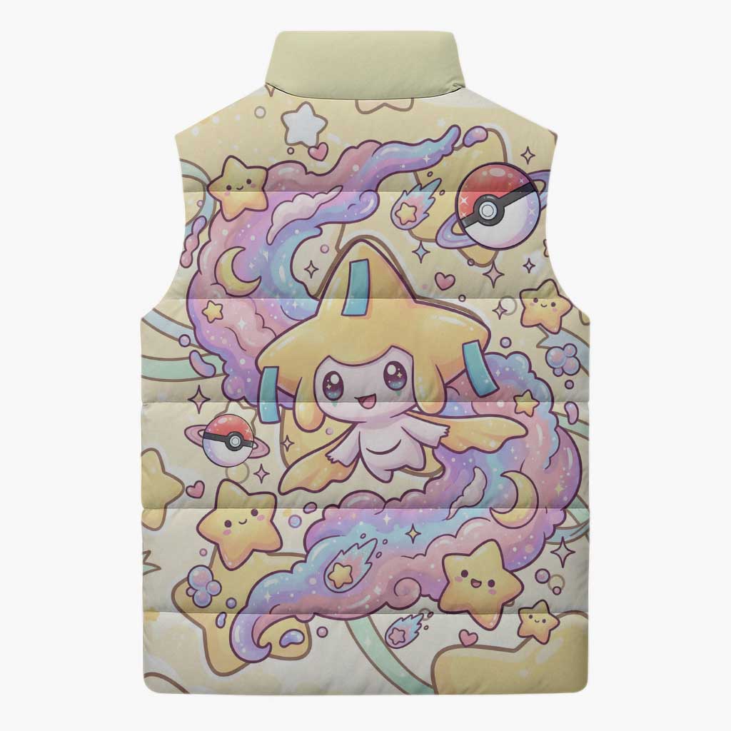 Jirachi Sleeveless Puffer Jacket Pastel Dreamy Starwish Art