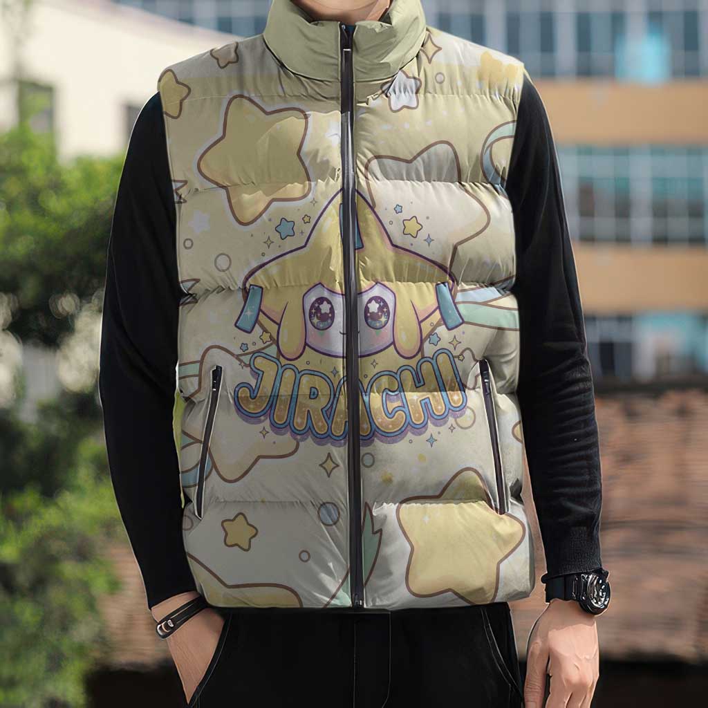 Jirachi Sleeveless Puffer Jacket Pastel Dreamy Starwish Art