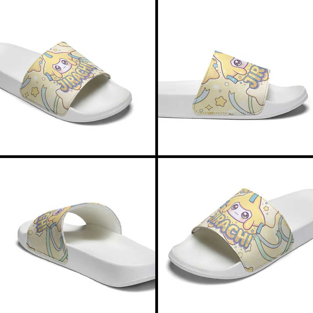 Jirachi Slide Sandals Pastel Dreamy Starwish Art
