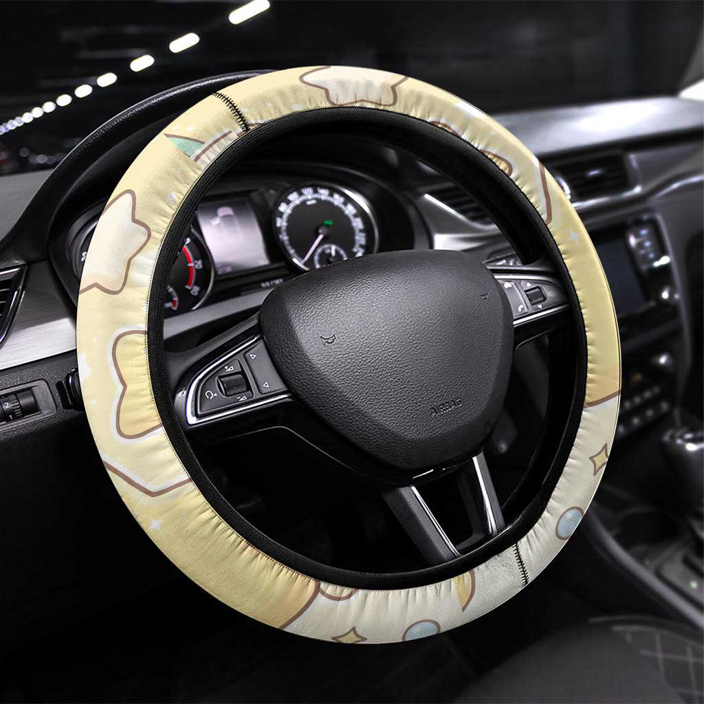 Jirachi Steering Wheel Cover Pastel Dreamy Starwish Art
