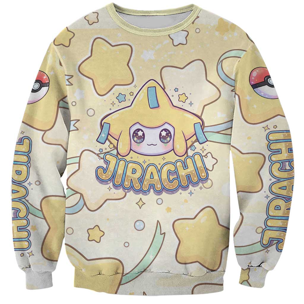 Jirachi Sweatshirt Pastel Dreamy Starwish Art