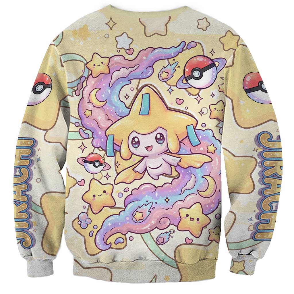 Jirachi Sweatshirt Pastel Dreamy Starwish Art