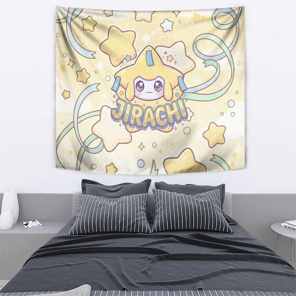 Jirachi Tapestry Pastel Dreamy Starwish Art