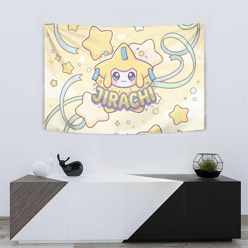 Jirachi Tapestry Pastel Dreamy Starwish Art