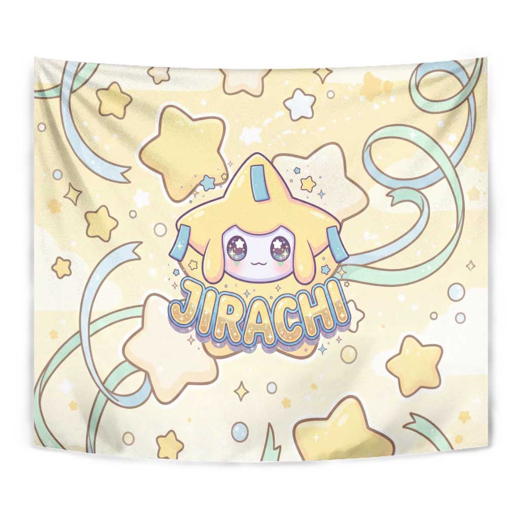 Jirachi Tapestry Pastel Dreamy Starwish Art