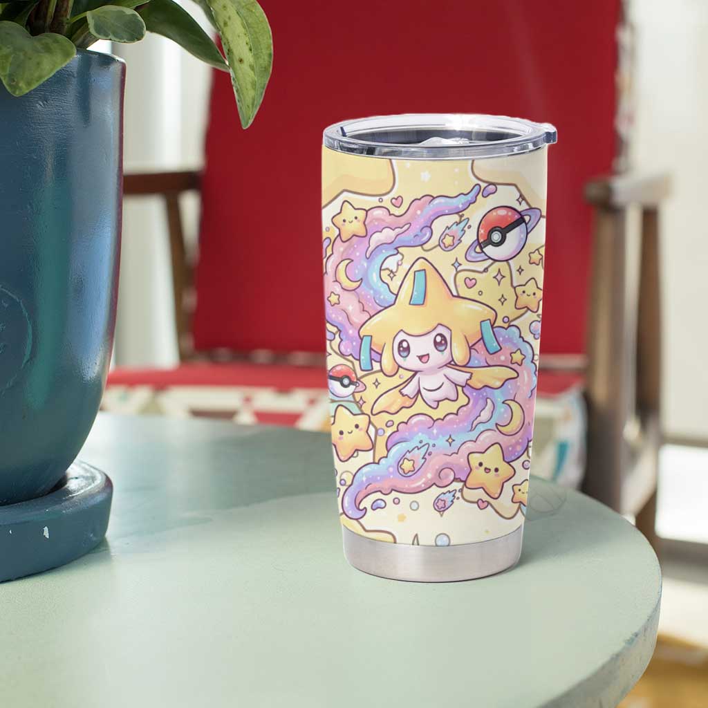 Jirachi Tumbler Cup Pastel Dreamy Starwish Art